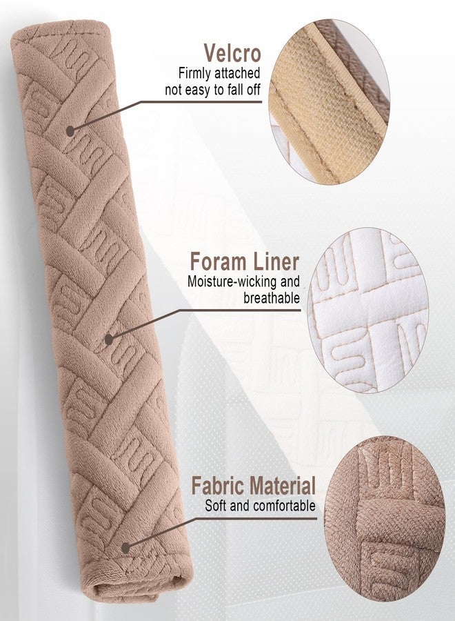 JUSTTOP 2-Pack Universal Car Seat Belt Pads Cover for A More Comfortable Driving, Seat Belt Shoulder Strap Covers Harness Pad for Car Interior Accessories(Khaki) - Image 4
